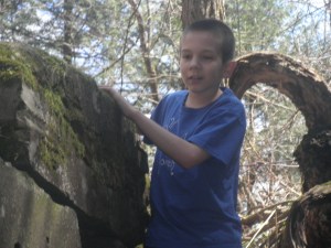 old days, exploring in the forest near home