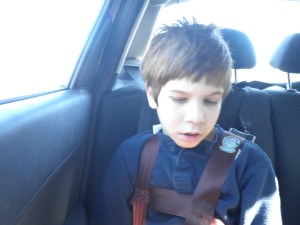 I think he looks angelic here, with the sun all on & over him