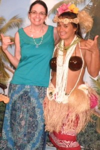 hangin' loose with a lovely hula dancer