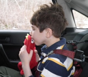 I love the top of his hair in this picture!  