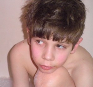 a birthday bath - one of two