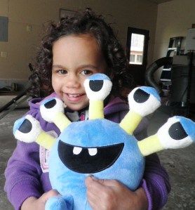 Sweet Isabella with Protector Patty, a ScareMeNot.