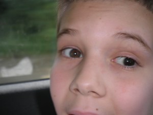 you can see the smile about to bloom on his face even without seeing his mouth