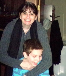 I caught the little bugger for a Christmas pic with mama