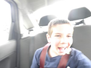 A happy, blurry moment