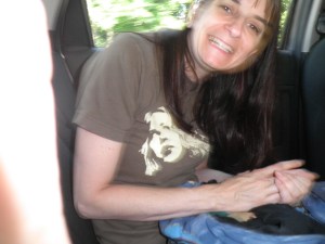 Boo took this one of me.  I leaned down 'cause he wasn't using his aiming-the-camera skills very well.