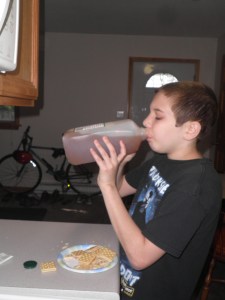 Jonah, chugging his "app-oo ci-dah"