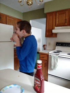 ...which included hot dogs, a breakfast sandwich, and cheese cake